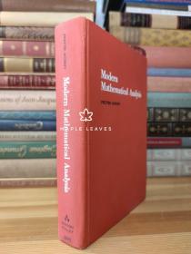 Murray H. Protter . Modern Mathematical Analysis  现代数学分析 有霉味，有斑，有笔记，见图