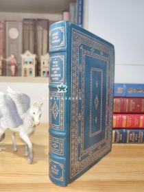 梭罗 限量版 A week on the Concord and Merrimack Rivers  贴有书票  有磨损、压痕，有些斑，见图 Franklin Library  (The 100 greatest masterpieces of American literature)