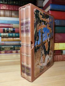 Robinson Crusoe and Treasure Island (Treasury of Children's Classics) 金银岛、鲁滨逊漂流记两本 精美盒装