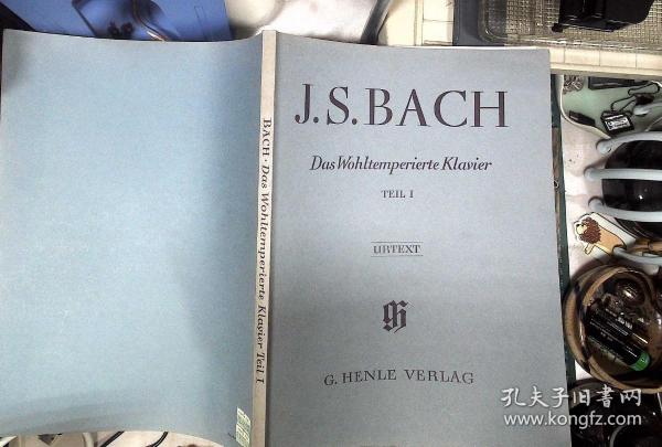 原版乐谱书J.S.Bach Das Wohltemperierte Klavier Teil I 巴赫平均律钢琴曲集第一部  正版现货0477Z