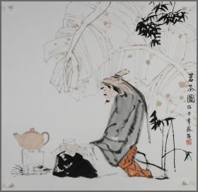 蔡超，人物画作品（上海嘉定人）