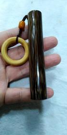文玩金丝竹手玩件（实心竹）