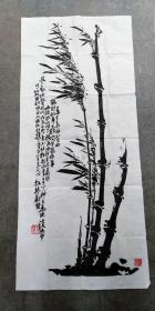 碑拓拓片 【板桥风竹】宣纸拓片，原石愿拓。全手工拓 。字迹清晰
尺寸128cmx56cm