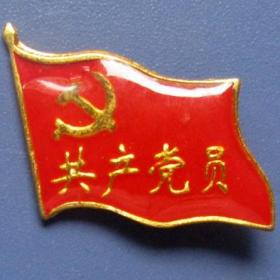 中国共产党员红旗党章，全新胸章甩卖，实拍，保真