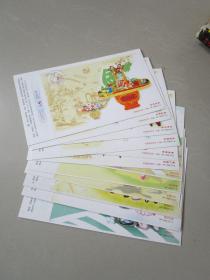 老明信片：1999年中国邮政贺年有奖明信片 1套12张全