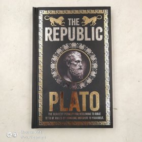 The Republic Plato 柏拉图 理想国 烫金书口