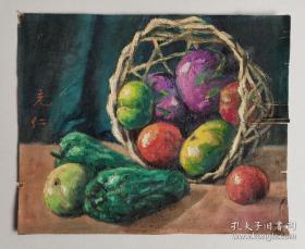 张充仁 七十年代手绘布面油画