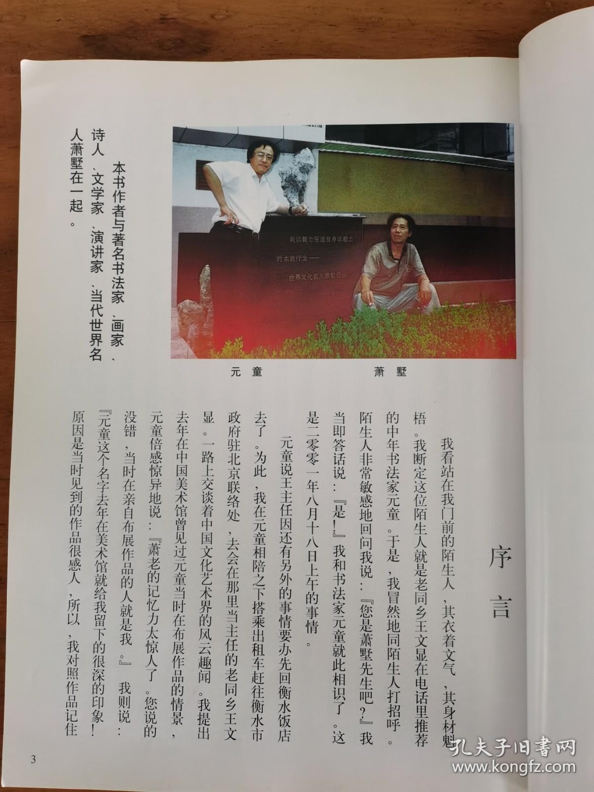 元童书法琴心剑胆带简介及书法集元童著名诗人画家书法家中国民族画院