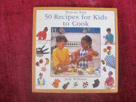 （英文原版）50 Recipes for Kids to Cook（给孩子做饭的 50 个食谱）（12开精装全彩铜版纸）（包邮）