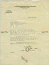 1925年美國國際商業機器公司第一任總裁，IBM之父，托馬斯·沃森  (Thomas J. Watson) 親筆手簽文件，IT技術史上高光時刻。抬頭紙款：國際商業公司 ，紐約第五十寬街，總裁和總經理辦公室，1925年1月6日。27.9X21.5厘米。