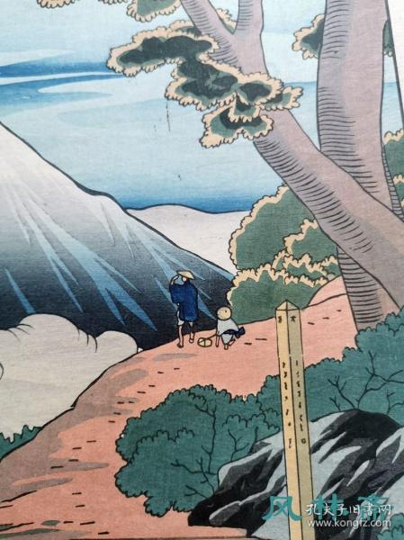 虹之三保松原 歌川国芳的 凯风快晴 日本富岳盛景大正复刻浮世绘木版画 孔夫子旧书网