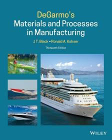 预订 DeGarmo′s Materials and Processes in Manufacturing  英文原版  制造中的材料和工艺