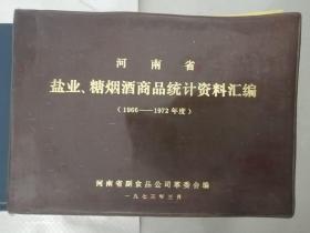 河南省盐业、糖烟酒商品统计资料汇编（1966-1972）带语录