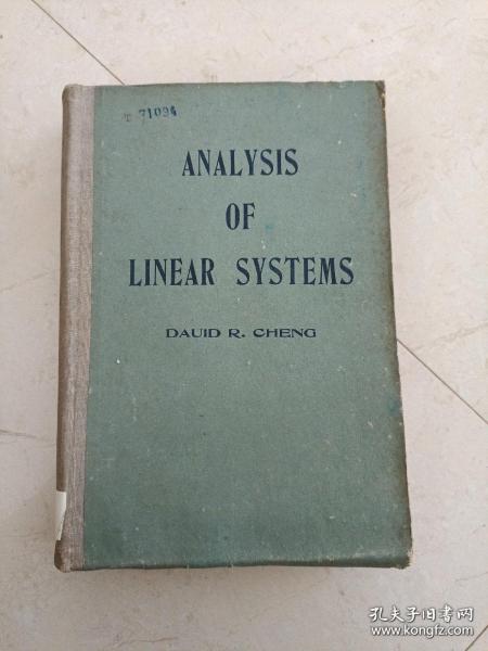 ANALYSIS OF LINEAR SYSTEMS(線性系統分析)