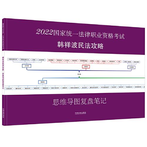 司法考试2022 2022国家统一法律职业资格考试韩祥波民法攻略·思维导图复盘笔记