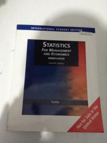 STATISTICS FOR MANAGEMENT AND ECONOMICS ABBREVIATED SEVENTH EDITION 管理与经济统计学第七版
