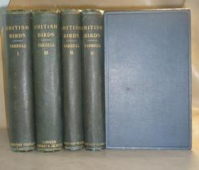 1871年 History of British Birds 博物学经典《英国鸟类史》珍贵全插图本4巨册全 布面精装