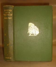 【特价】1923年 Poems from Punch 《笨拙幽默诗选》初版本  大开本精装