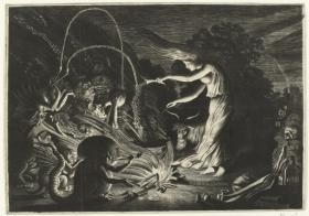 1819年 -The Wizard - 极珍贵作者私印版《巫术》珍贵银色蟒蛇皮书脊