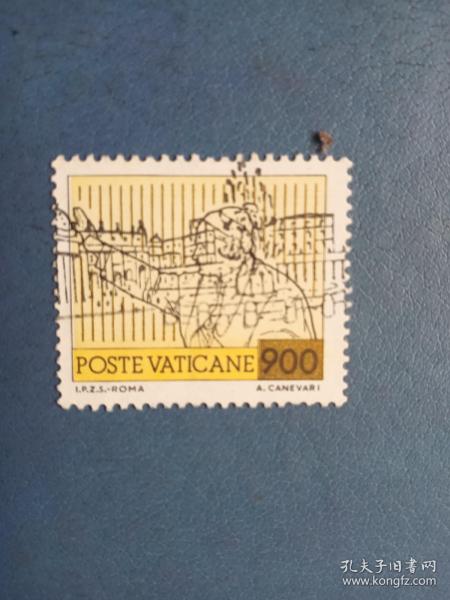 外國郵票   梵蒂岡郵票  人（信銷票)