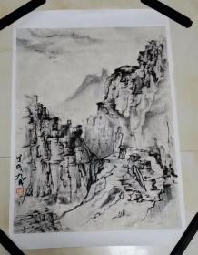 央美刘九成国画46/61 托片