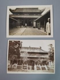 民国时期南方广东寺庙建筑老照片共两张