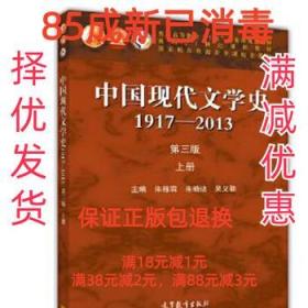 中国现代文学史1917-2013 第三版上册 朱栋霖、朱晓进、吴义勤 高