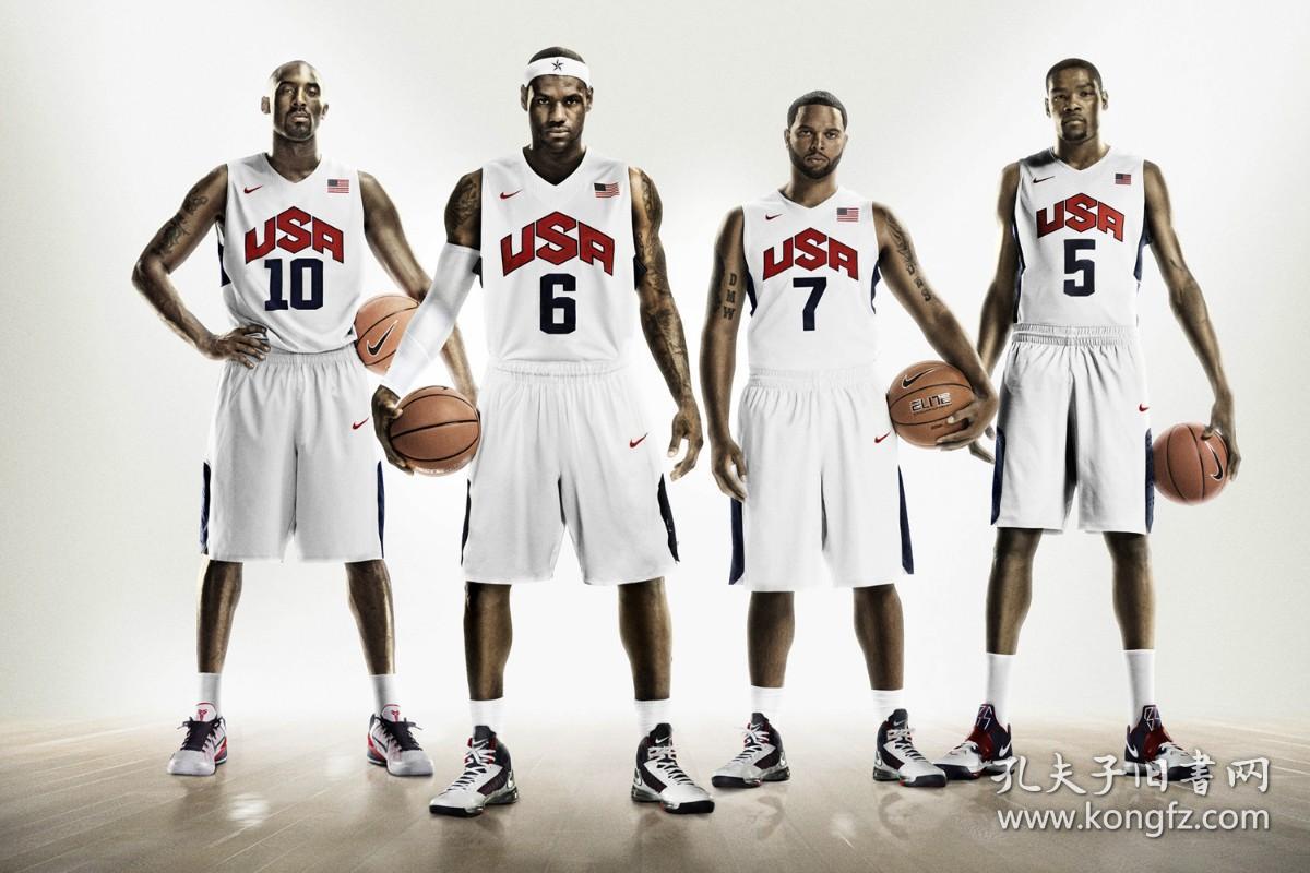 杜兰特美国男篮梦九队写真nba明信片套装4张