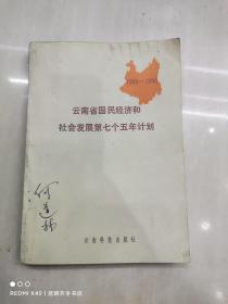云南省国民经济和社会发展第七个五年计划:1986-1990