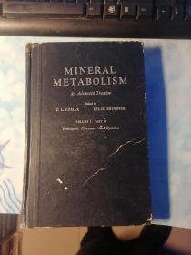 MINERAL METABOLISM（矿质代谢 第一卷下册，英文版）