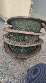 生活用品植物编织工艺；藤编草帽安全帽4个和售生活用品安全使用