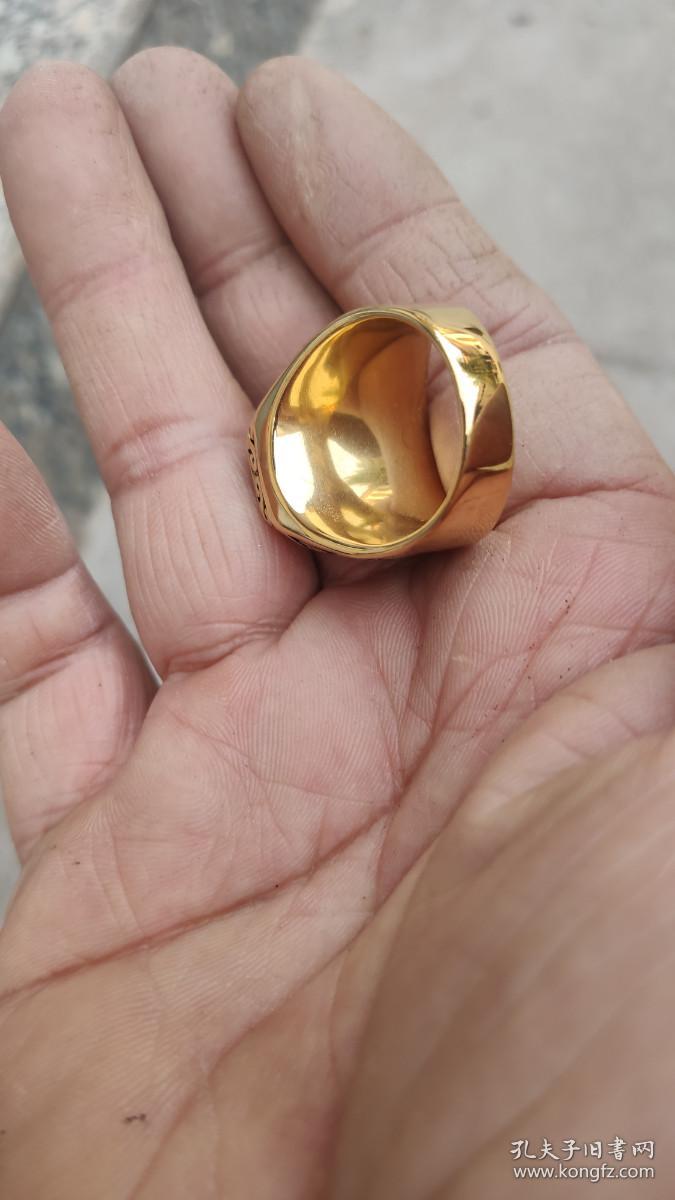 金器金饰红宝石18k金戒指一个重281克