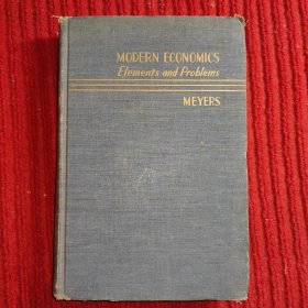 Modern Economics Elements and Problems 现代经济学要素和问题【民国国立中央大学(1馆藏书。藏书票一枚】