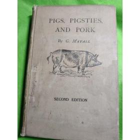 Pigs, Pigsties, and Pork 猪,猪圈,猪肉【民国国立中央学馆藏书.藏书票一枚】