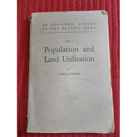 An Econmic Survey of the Pacific ARea--- Part 1  :Population and lLand Utilization【国立中央大学馆藏书。藏书票一枚】