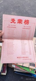 光荣榜（福建省水利水电厅 1989年）