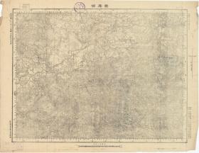 【复印件】湖南省《茶庵铺》2附近地图（1930年至1945年制图）五万分之一比例 民国老地图 品相较差字迹略模糊认准再购 原图高清复印