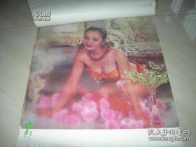 春美女泳装挂历,铁架外