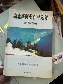 湖北新闻奖作品选评 2003-2006&当代文学