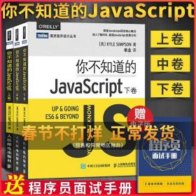 你不知道的JavaScript 上 中 下卷 全3册 JavaScript语言程序设计教程js开发从入门到精通**程序设计指南语言精髓与编程实践