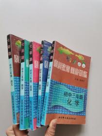 七彩路丛书 素质教育同步训练 初中三年级 （化学 物理 英语 数学 语文5本合售