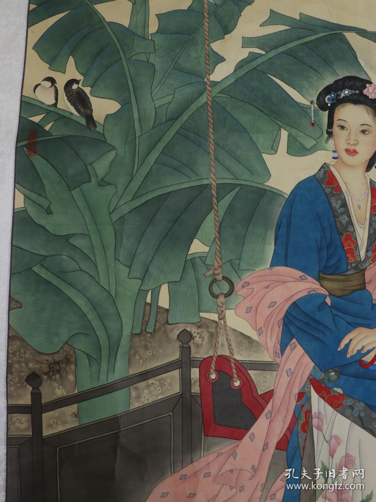 著名书画家,北京书画研究会理事 刘墨林 1999年作 国画作品《清风丽影