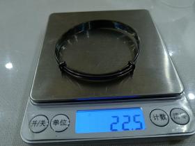 纯银银镯，自然老花包浆，蛤蜊光泽