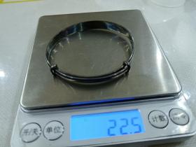 纯银银镯，自然老花包浆，蛤蜊光泽