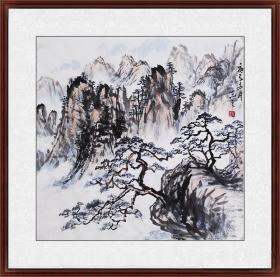 【自写自销】当代艺术家协会副主席王丞手绘 ！斗方山水2117