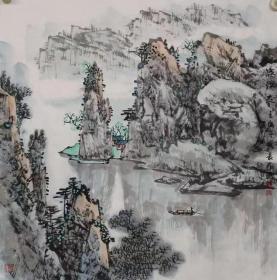 辽宁省美协会员王长纯手绘 漓江春