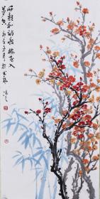 【自写自销】当代艺术家协会副主席王丞手绘！ 竹影和诗瘦梅花入梦来2103