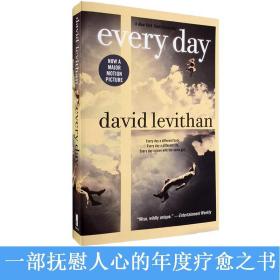 现货英文原版Every Day无法完成的告别每一天畅销青少年成长小说David Levithan大卫•利维森电影原著小说