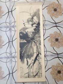 1957年出版的《墨荷》图. 唐云作，上海人民美术出版社出版。装框保存，悬墙欣赏，是对往昔岁月最好的记念。稀少