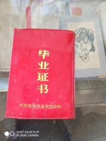 初中毕业证书